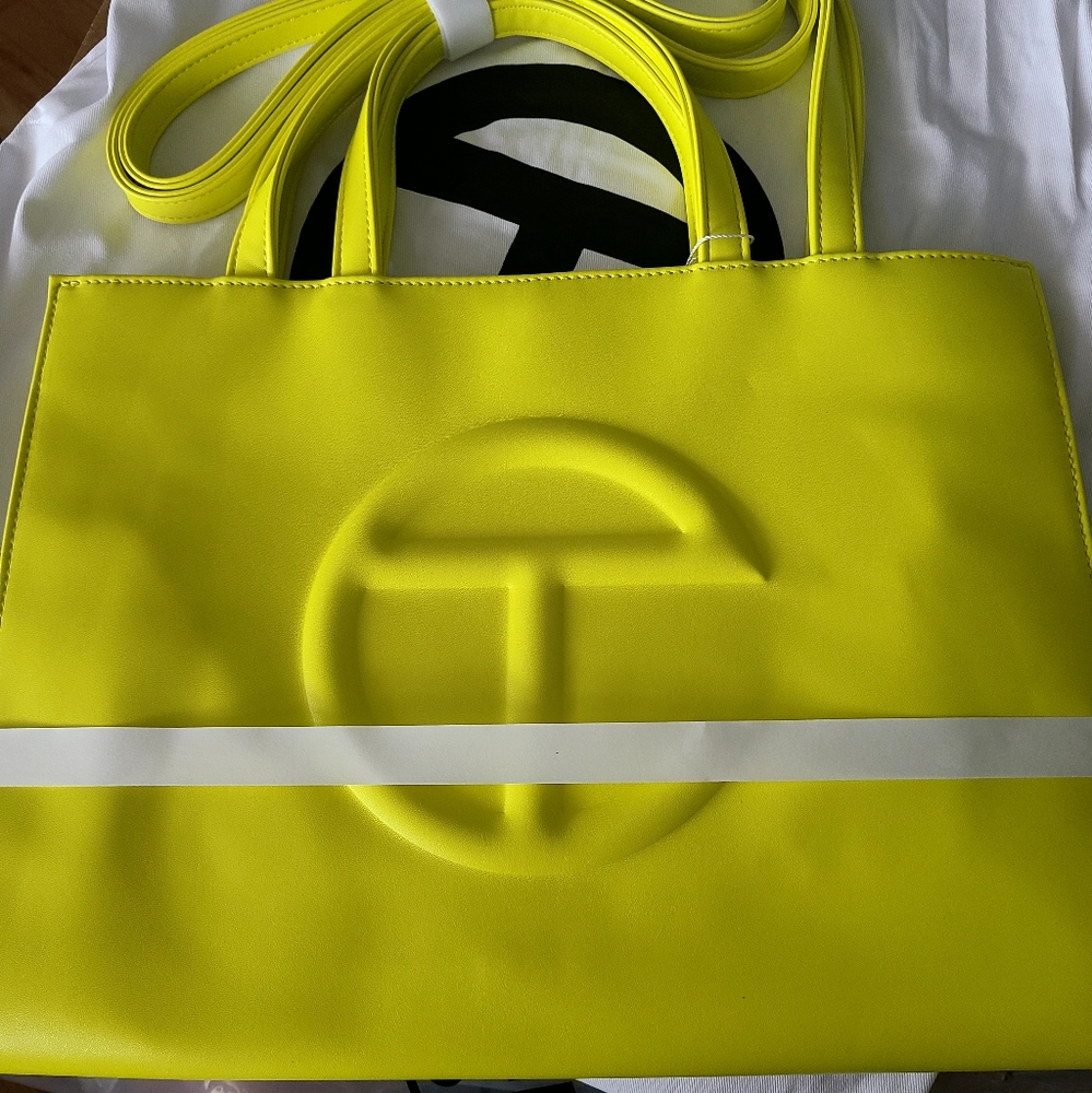 Telfar Medium Highlighter Yellow Bag